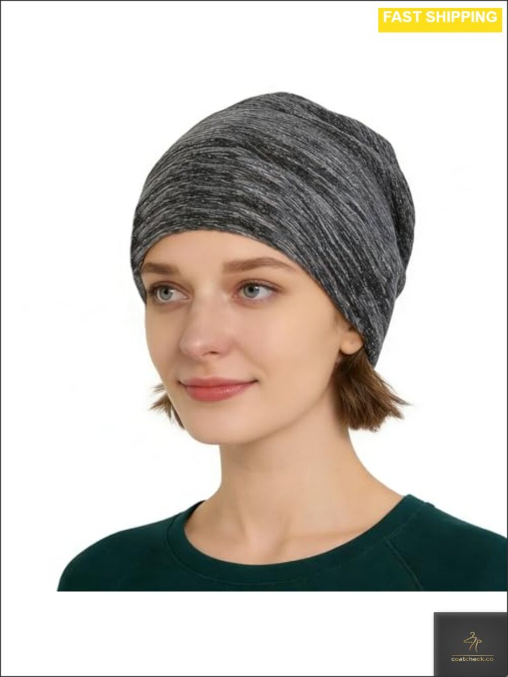 Silver Fiber Cotton Beanie EMF Shielding RF Blocking Knit Cap